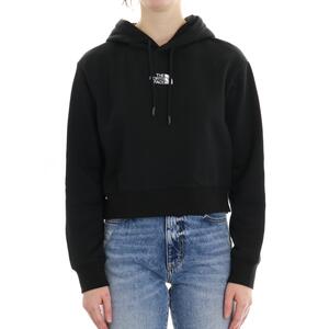 FELPA ESSENTIAL CROP THE NORTH FACE NERO